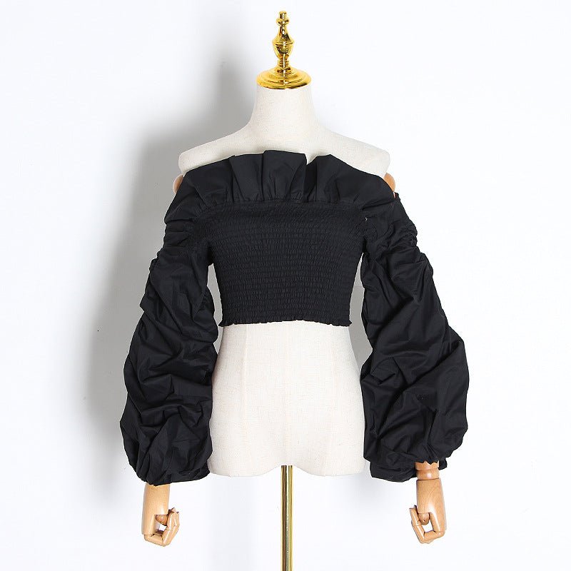 Long - sleeved slim blouse - Taylor K Shop