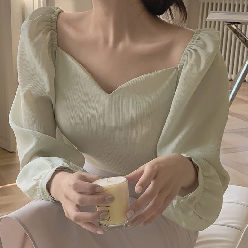 Loose Puffed Sleeve Blouse Blouse Woman - Taylor K Shop
