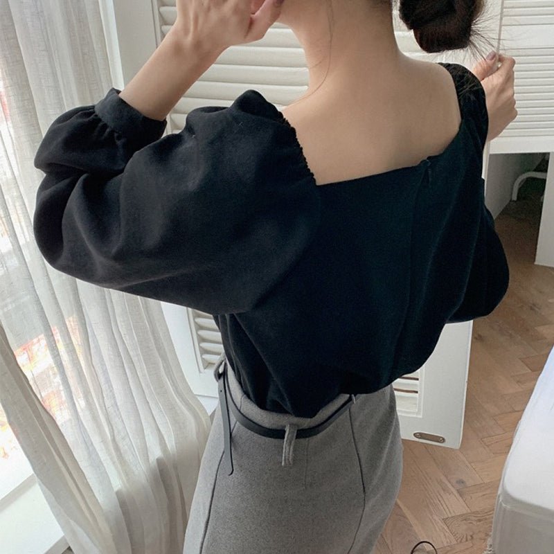 Loose Puffed Sleeve Blouse Blouse Woman - Taylor K Shop