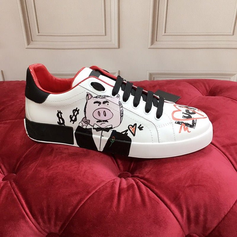 Love Leather White Shoes Women Casual Single Shoes - Taylor K Shop