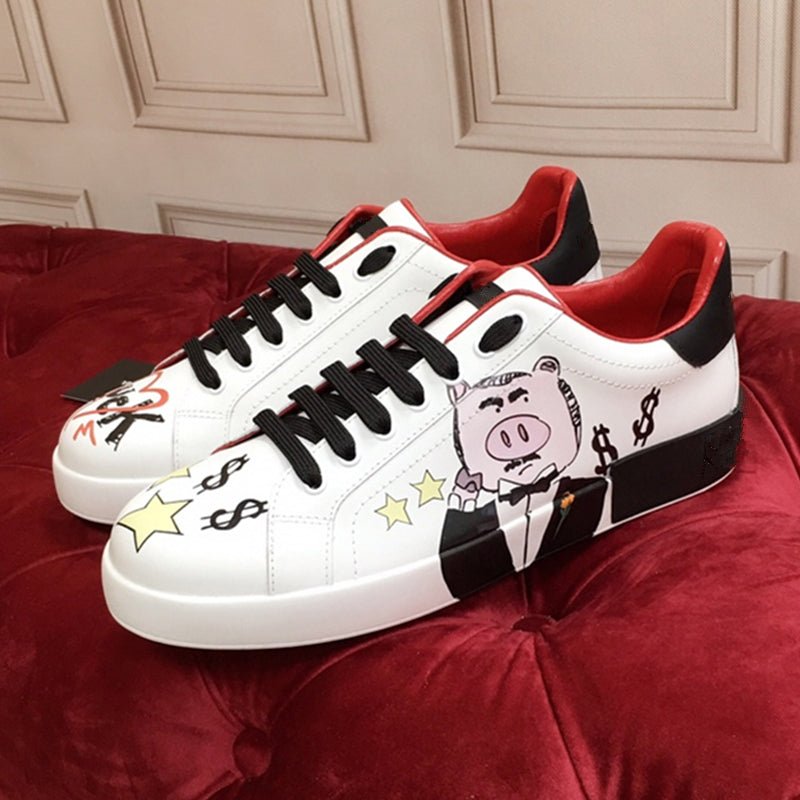 Love Leather White Shoes Women Casual Single Shoes - Taylor K Shop
