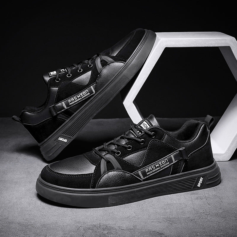 Low Cut Flat Leather Casual Mens Shoes - Taylor K Shop
