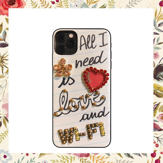 Luxury diamond love and wifi phone case - Taylor K Shop