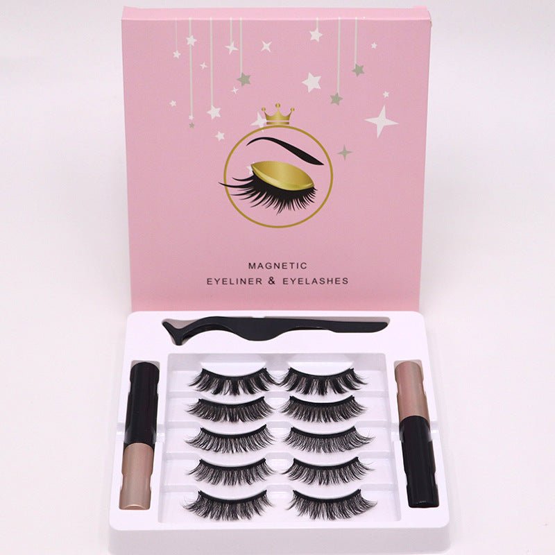 Magnetic Eyelashes Eyeliner Set Long Lasting False Mink Waterproof Eye Lashes Extension Reusable Beauty Makeup Tool - Taylor K Shop