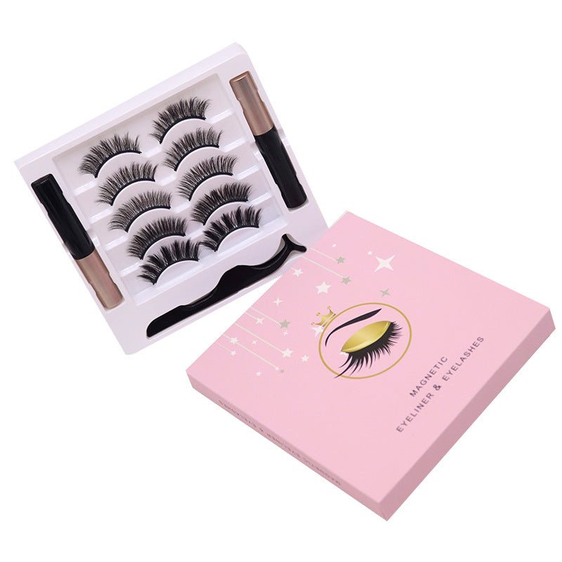 Magnetic Eyelashes Eyeliner Set Long Lasting False Mink Waterproof Eye Lashes Extension Reusable Beauty Makeup Tool - Taylor K Shop