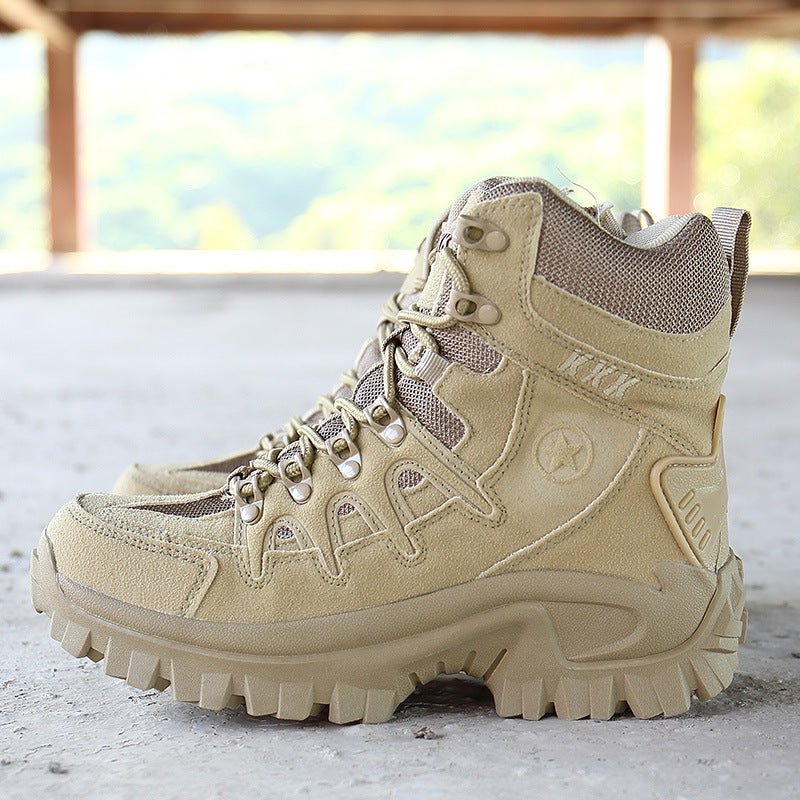 MARSON Men Military Boots Camouflage Non - Slip Combat Tactical Boots Male Breathable Outdoor Climbing Wear - Resisting Mens Shoes - Taylor K Shop