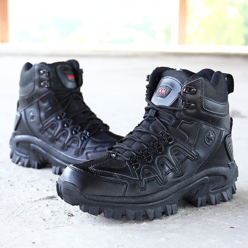 MARSON Men Military Boots Camouflage Non - Slip Combat Tactical Boots Male Breathable Outdoor Climbing Wear - Resisting Mens Shoes - Taylor K Shop