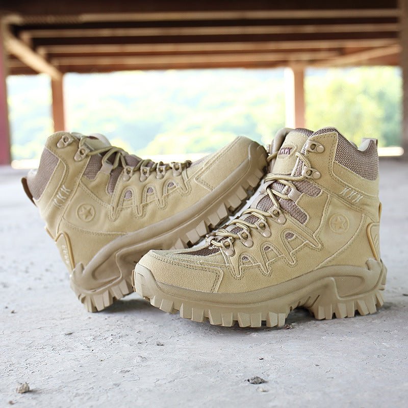MARSON Men Military Boots Camouflage Non - Slip Combat Tactical Boots Male Breathable Outdoor Climbing Wear - Resisting Mens Shoes - Taylor K Shop
