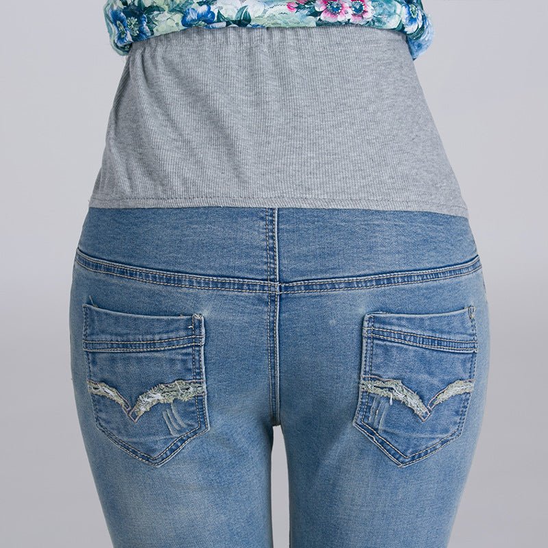 Maternity embroidered jeans - Taylor K Shop