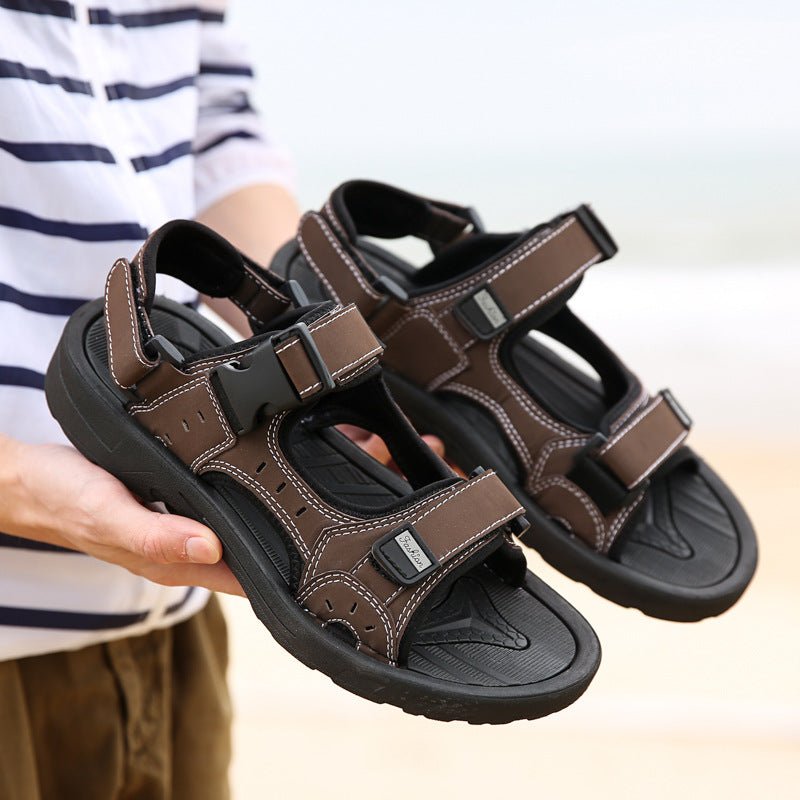 Men Sandals Summer Shoes Flat Non - slip Outdoor Men Beach Sandals Man Sport Sandals - Taylor K Shop