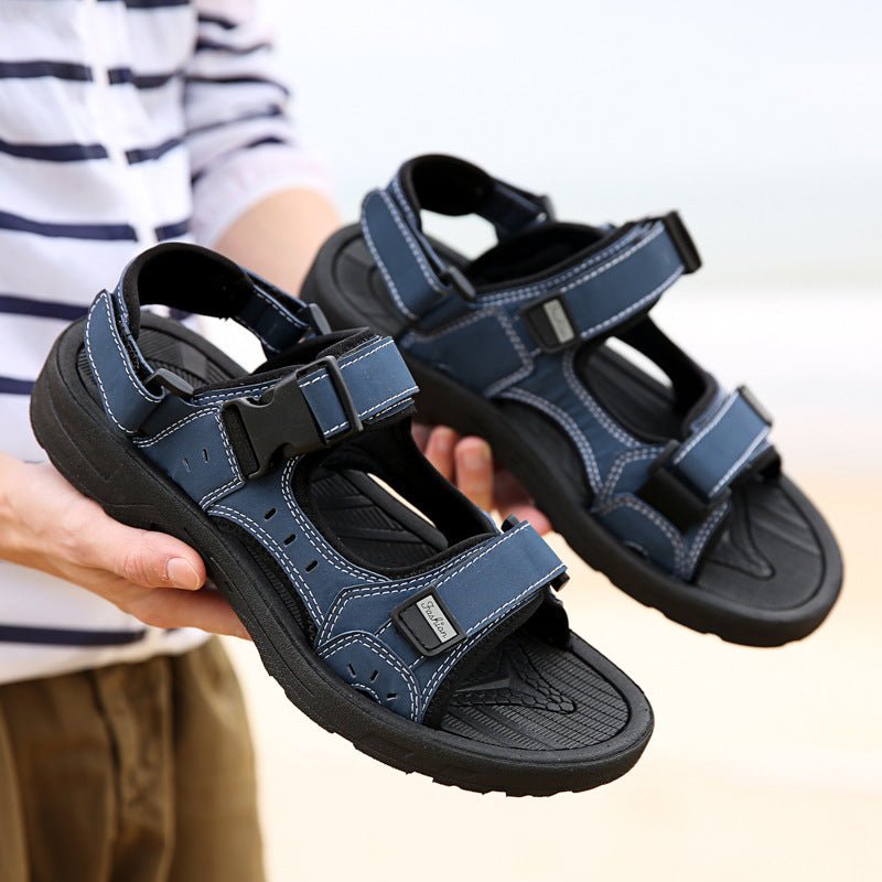 Men Sandals Summer Shoes Flat Non - slip Outdoor Men Beach Sandals Man Sport Sandals - Taylor K Shop