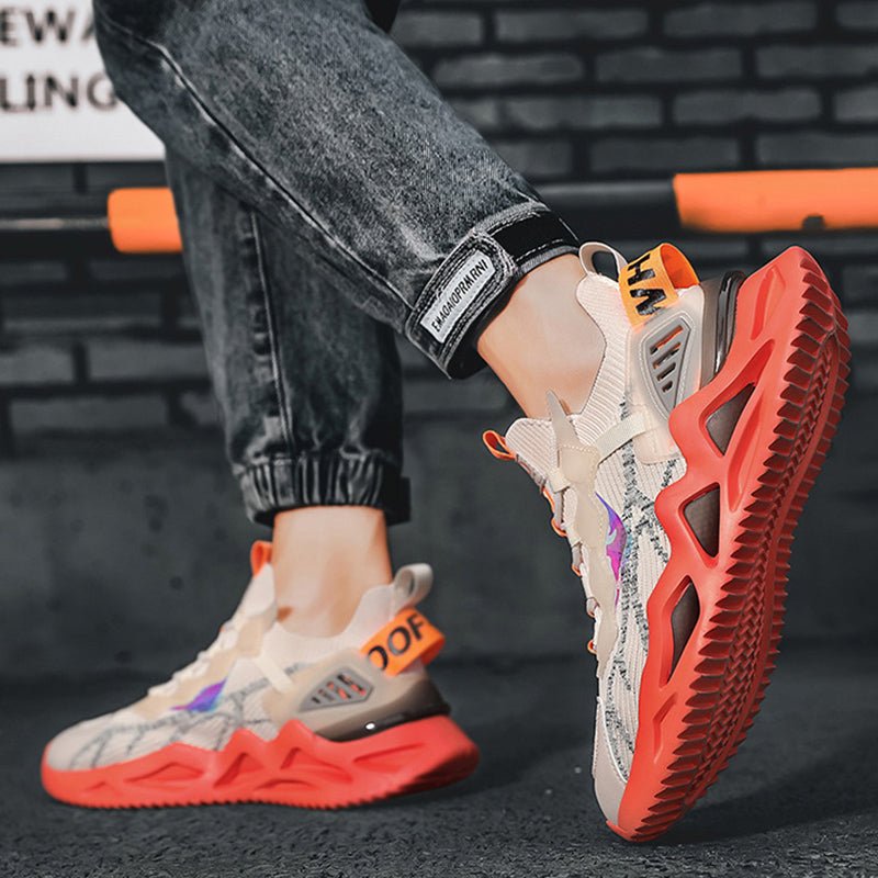 Men Sneakers Cool Wave Sole Sport Running Shoes - Taylor K Shop