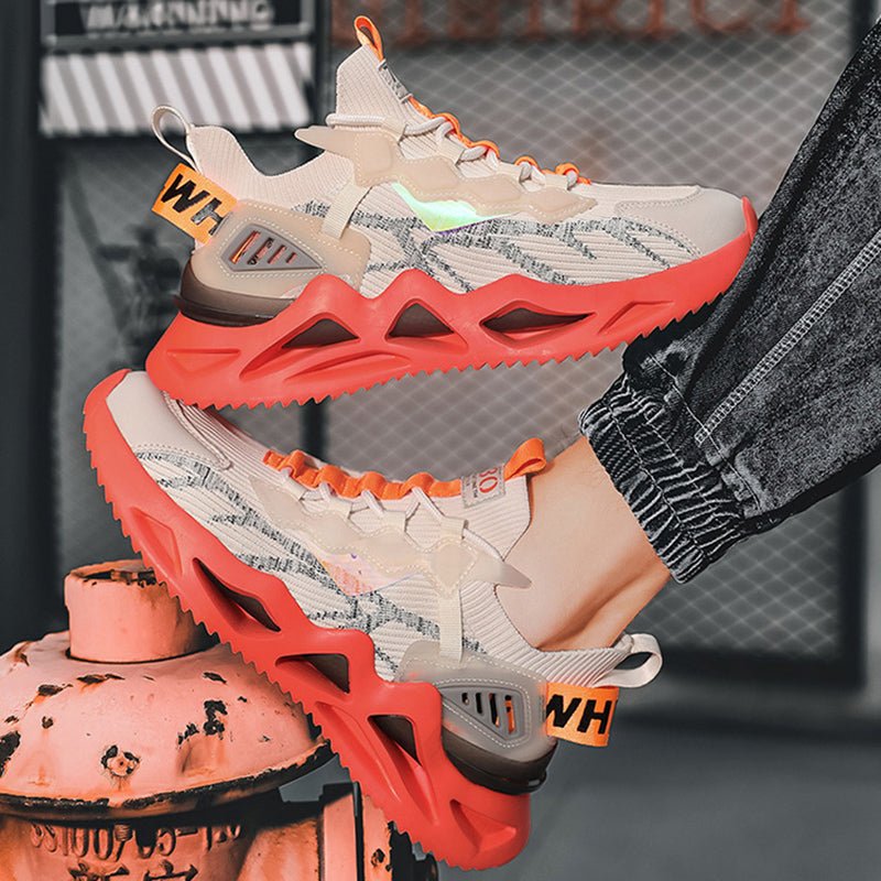 Men Sneakers Cool Wave Sole Sport Running Shoes - Taylor K Shop