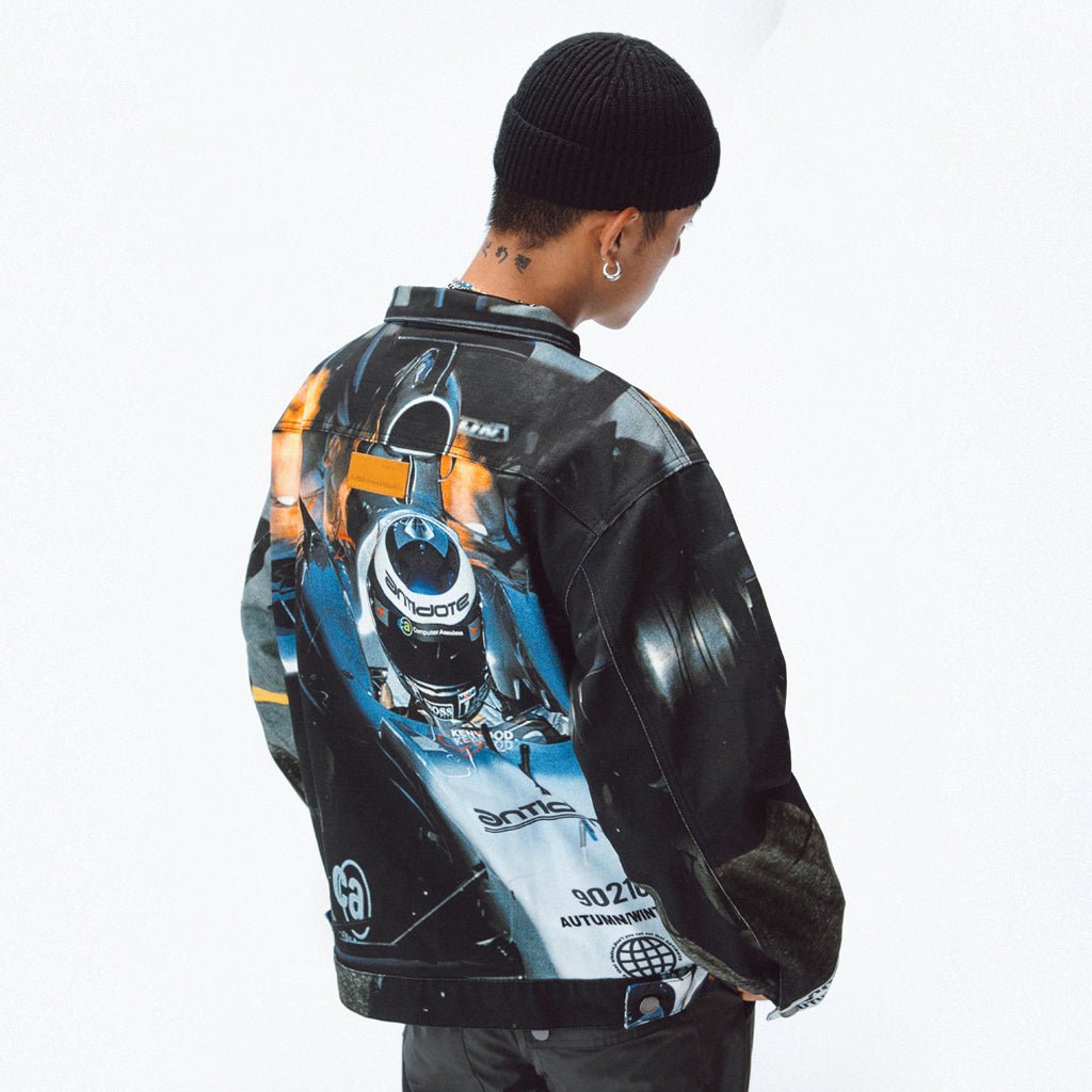 Mens And Womens Printed Zipper Casual Jacket - Taylor K Shop