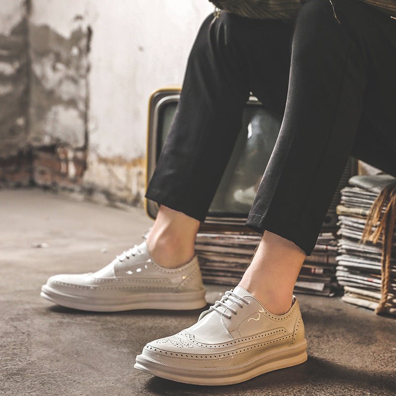 Mens Business Casual Korean Style Trendy British Mens Shoes - Taylor K Shop