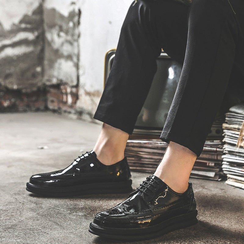 Mens Business Casual Korean Style Trendy British Mens Shoes - Taylor K Shop