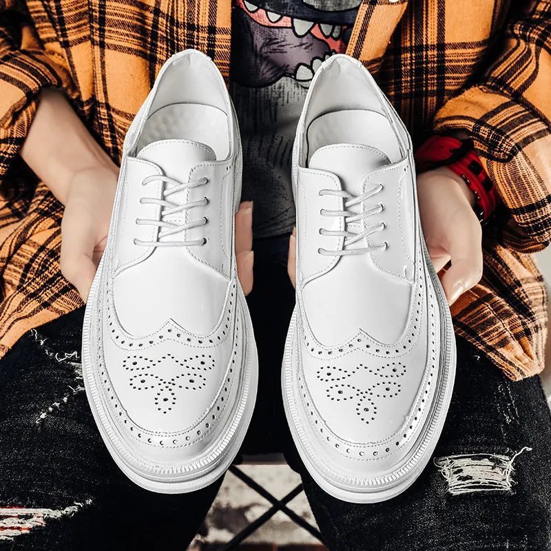 Mens Business Casual Korean Style Trendy British Mens Shoes - Taylor K Shop