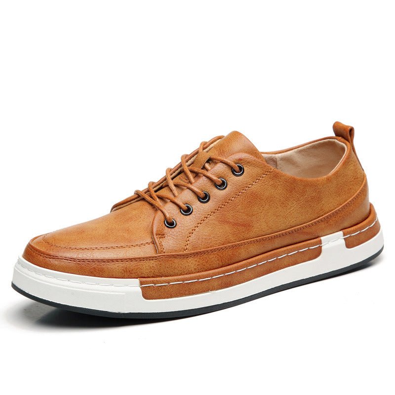 Mens Casual Breathable Vegan Leather Lace Up Shoes - Taylor K Shop