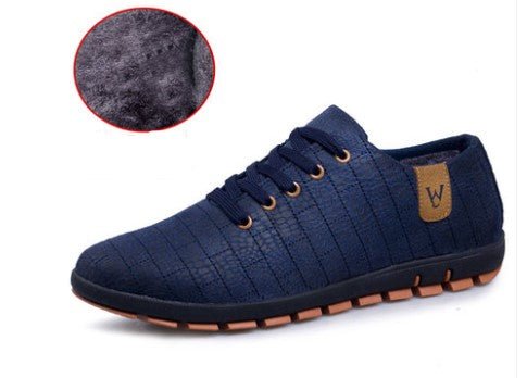 Mens Casual Fashion Low Lace - up Canvas Shoes Flats - Taylor K Shop
