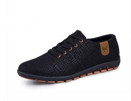 Mens Casual Fashion Low Lace - up Canvas Shoes Flats - Taylor K Shop
