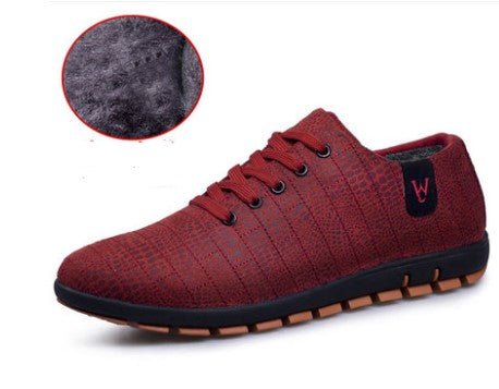 Mens Casual Fashion Low Lace - up Canvas Shoes Flats - Taylor K Shop