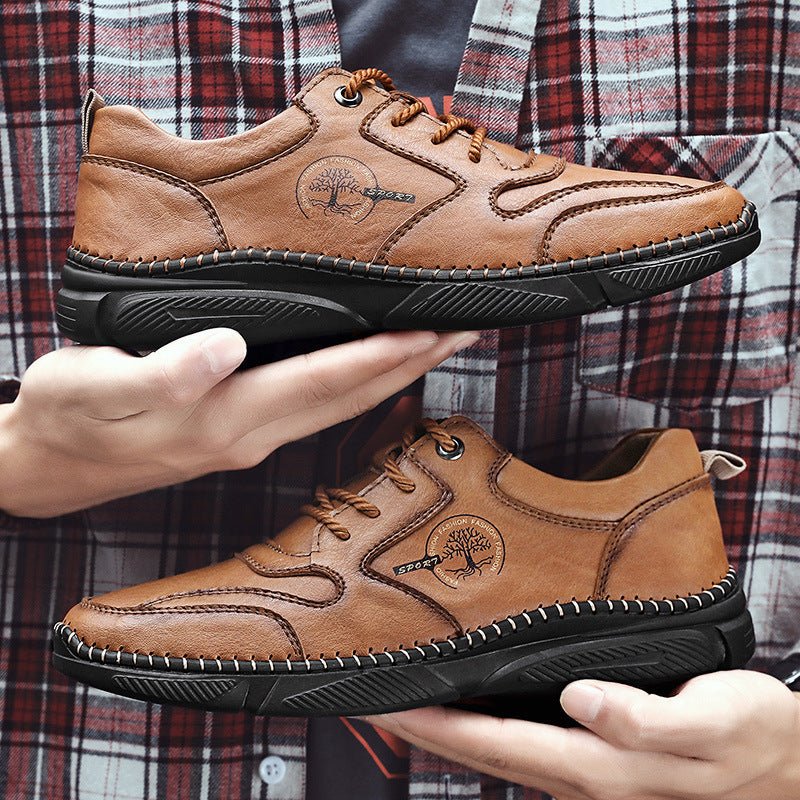 Mens Casual Shoes Handmade Leather Men Moccasins British Style - Taylor K Shop