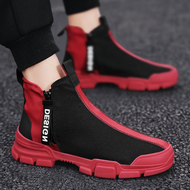 Mens Casual Shoes Sneakers Athletic Leisure Sports Fashion High Top Outdoor Gym - Taylor K Shop