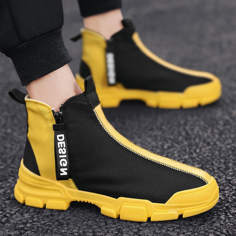 Mens Casual Shoes Sneakers Athletic Leisure Sports Fashion High Top Outdoor Gym - Taylor K Shop