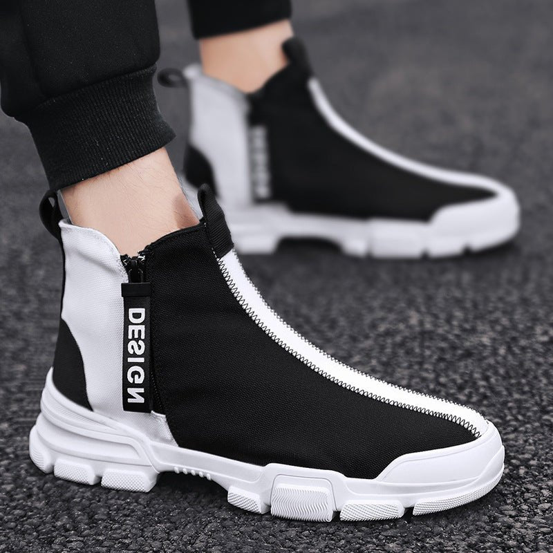 Mens Casual Shoes Sneakers Athletic Leisure Sports Fashion High Top Outdoor Gym - Taylor K Shop