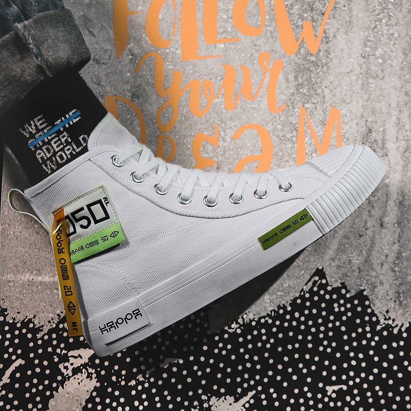 Mens College Style High Top Canvas Shoes - Taylor K Shop