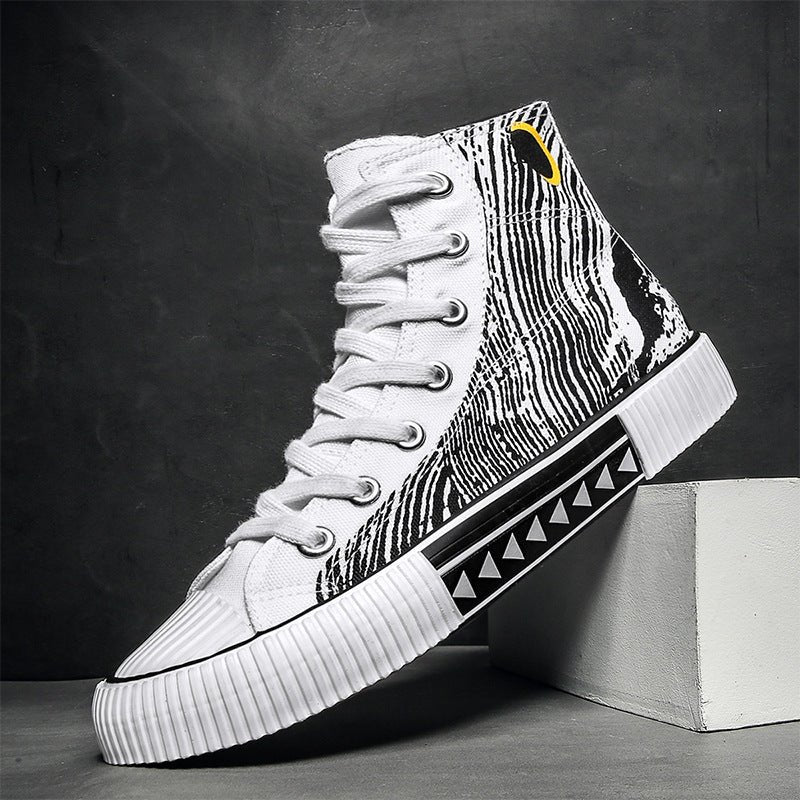 Mens College Style High Top Canvas Shoes - Taylor K Shop