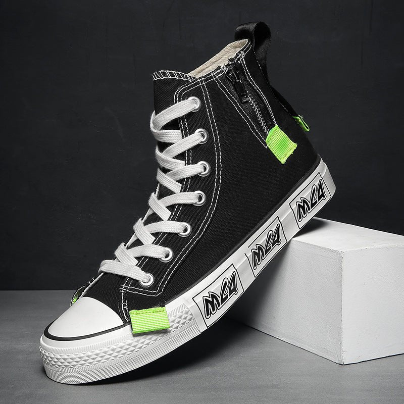 Mens College Style High Top Canvas Shoes - Taylor K Shop