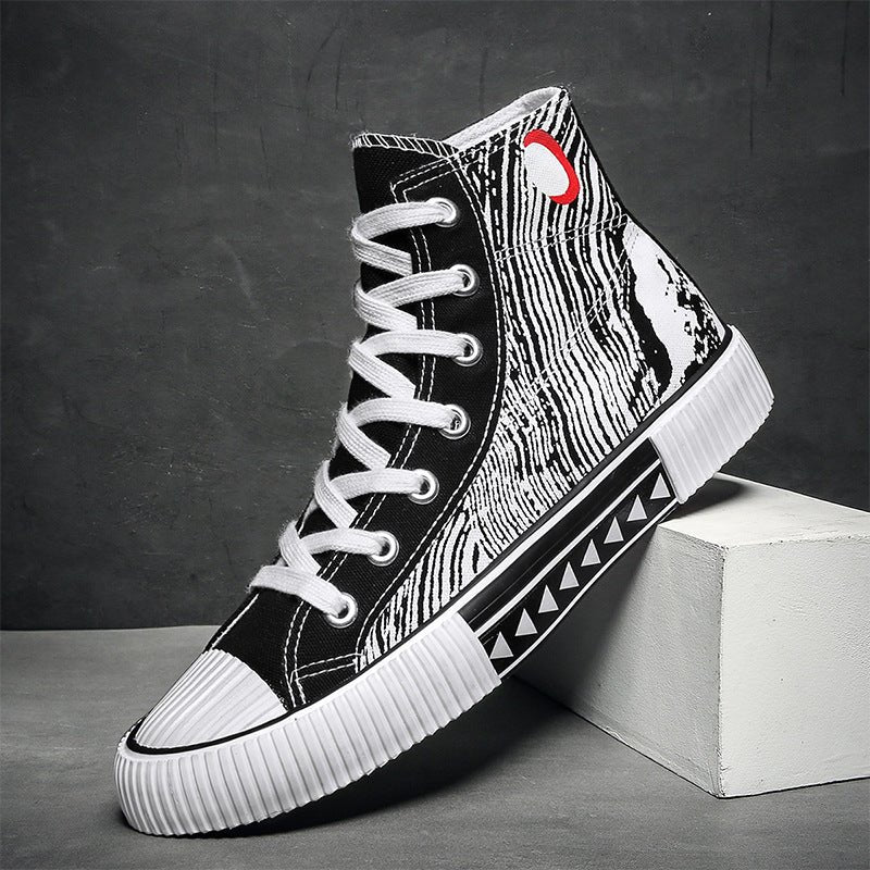 Mens College Style High Top Canvas Shoes - Taylor K Shop