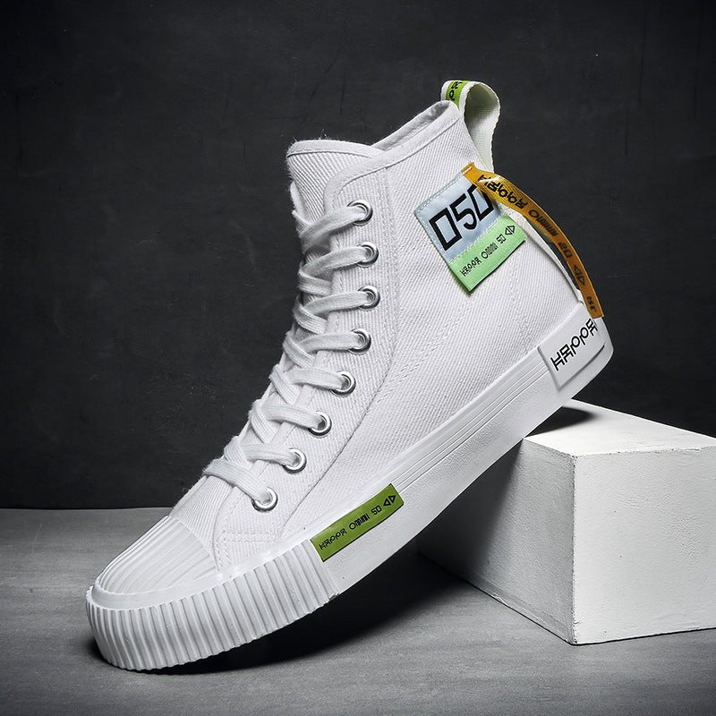 Mens College Style High Top Canvas Shoes - Taylor K Shop