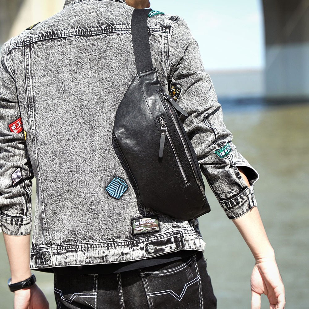 Mens Fashion Casual Leather Crossbody Shoulder Bag - Taylor K Shop