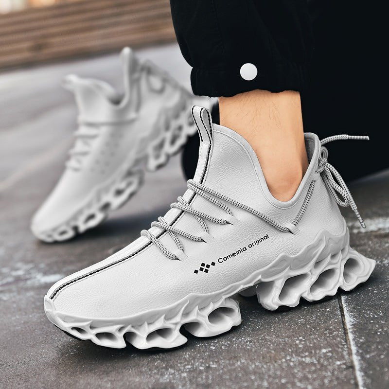 Mens Fashion Casual Microfiber Leather Upper Sneakers - Taylor K Shop