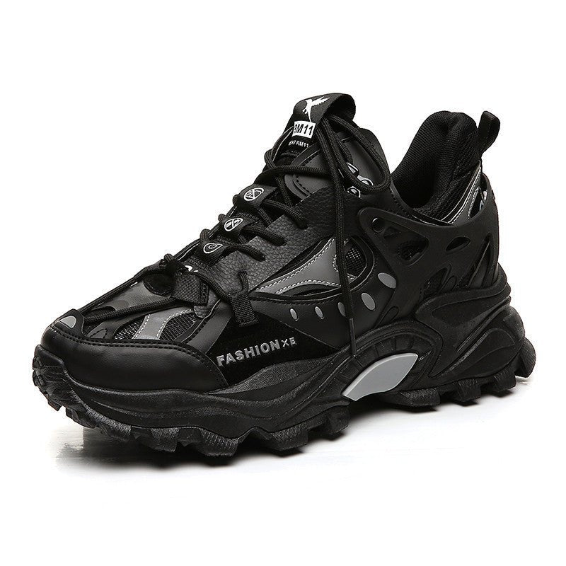 Mens Fashion Casual Reflective Thick - soled Sneakers - Taylor K Shop