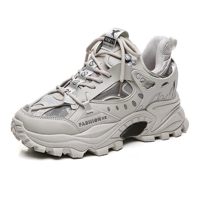 Mens Fashion Casual Reflective Thick - soled Sneakers - Taylor K Shop