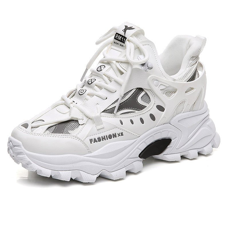 Mens Fashion Casual Reflective Thick - soled Sneakers - Taylor K Shop