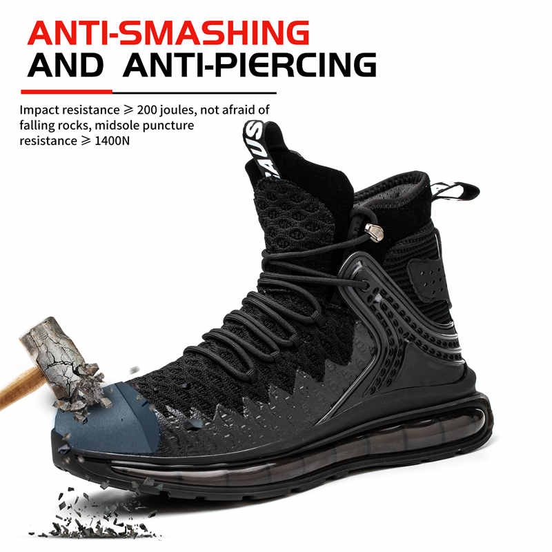 Mens Fashion Smash And Puncture Resistant Lightweight Air Cushion Shock Absorbing Shoes - Taylor K Shop