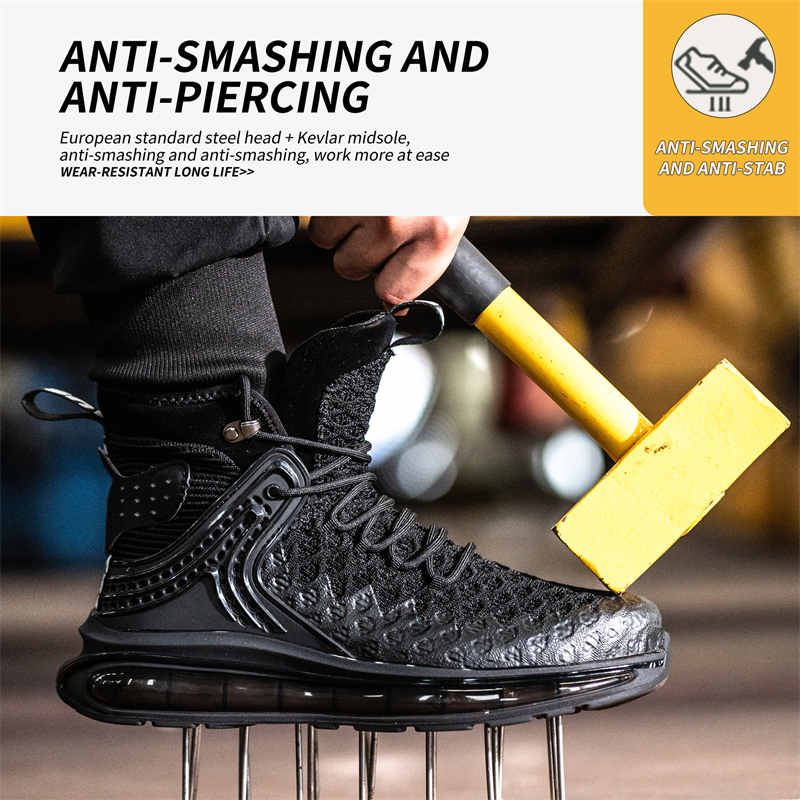 Mens Fashion Smash And Puncture Resistant Lightweight Air Cushion Shock Absorbing Shoes - Taylor K Shop