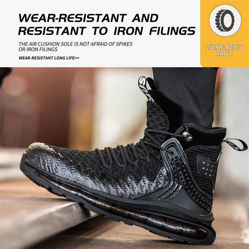 Mens Fashion Smash And Puncture Resistant Lightweight Air Cushion Shock Absorbing Shoes - Taylor K Shop