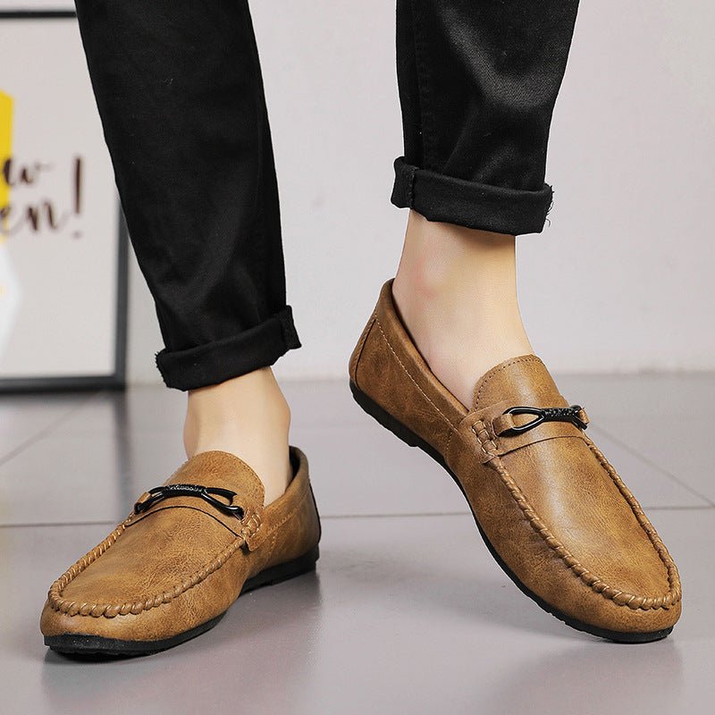 Mens Fashion Soft Sole Casual Leather Shoes - Taylor K Shop