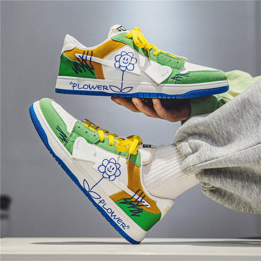 Mens Fashionable And Versatile Graffiti Shoes - Taylor K Shop
