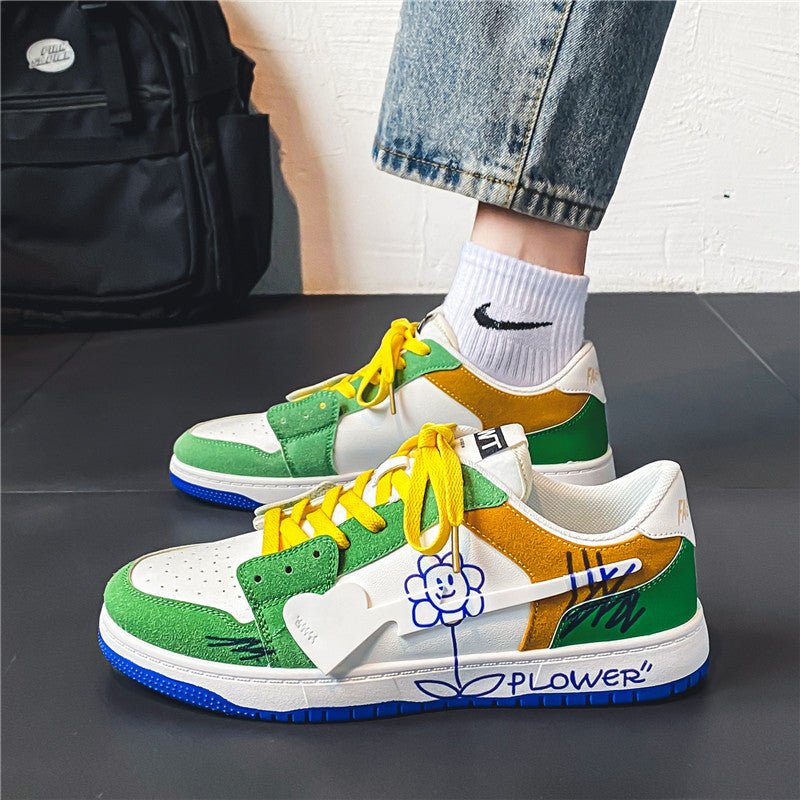 Mens Fashionable And Versatile Graffiti Shoes - Taylor K Shop