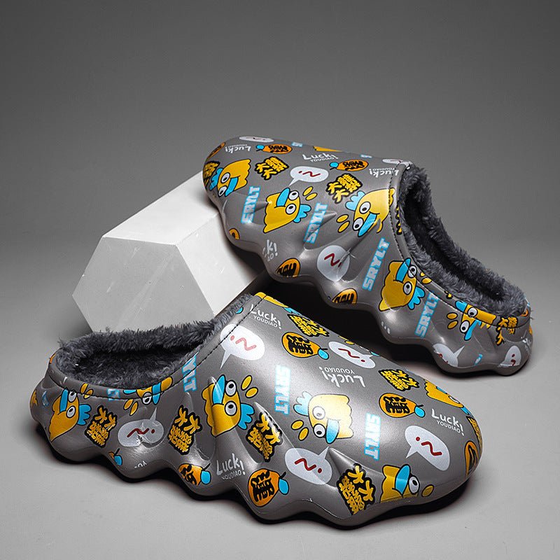 Men's Fashionable Warm Plush Slippers - Taylor K Shop