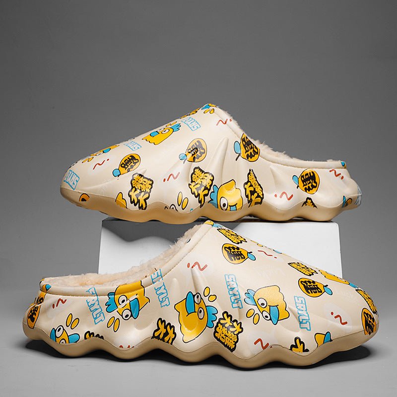 Men's Fashionable Warm Plush Slippers - Taylor K Shop