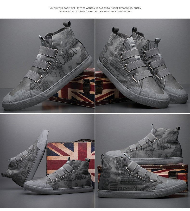 Men's High - top Camouflage Canvas Shoes Youth Fashion Casual Shoes - Taylor K Shop