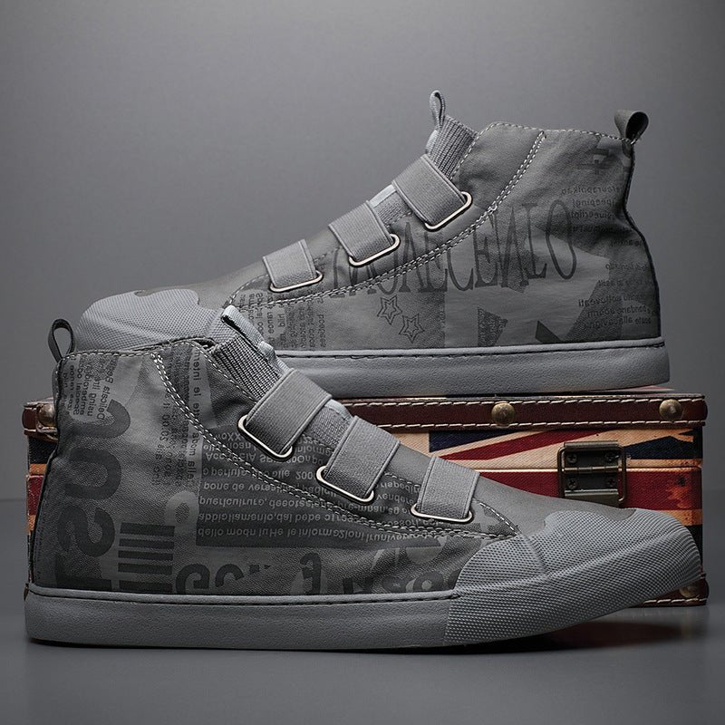 Men's High - top Camouflage Canvas Shoes Youth Fashion Casual Shoes - Taylor K Shop