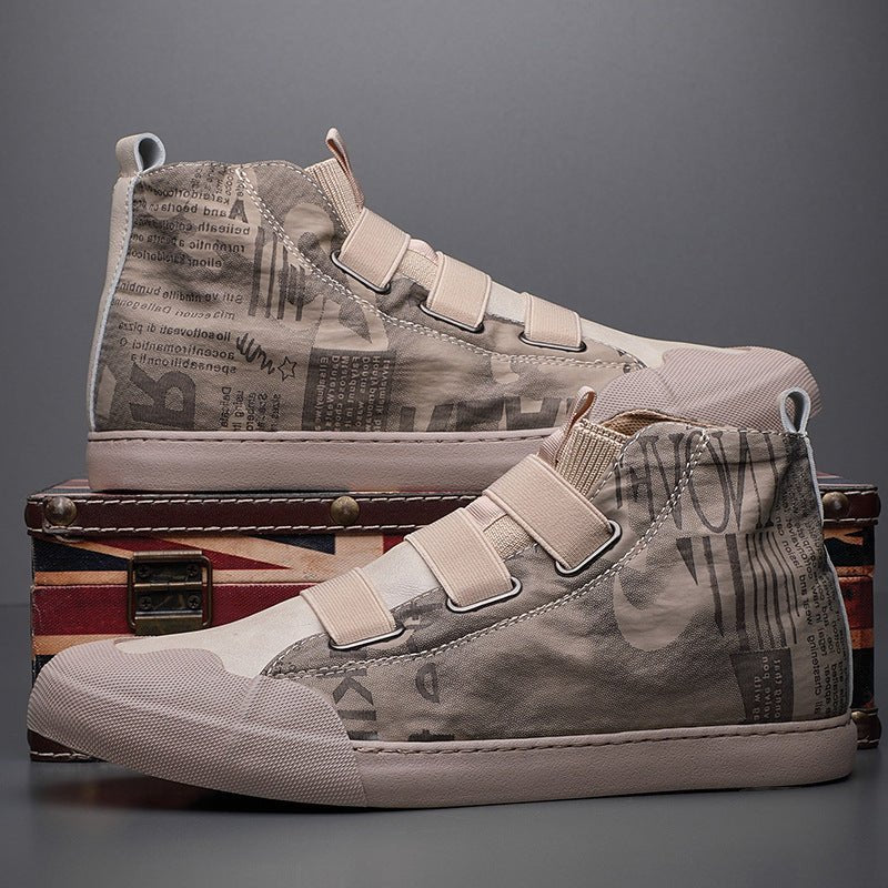 Men's High - top Camouflage Canvas Shoes Youth Fashion Casual Shoes - Taylor K Shop